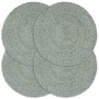 Manteles individuales redondos 4 uds yute verde oliva liso 38cm de , Manteles individuales - Ref: Foro24-133840, Precio: 26,8...