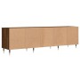 Mueble de TV madera contrachapada roble marrón 150x30x44,5 cm de , Muebles TV - Ref: Foro24-831267, Precio: 111,93 €, Descuen...