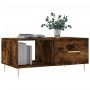 Mesa de centro madera contrachapada roble ahumado 90x50x40 cm de , Mesas de centro - Ref: Foro24-829201, Precio: 44,93 €, Des...