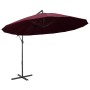 Sombrilla colgante con palo de aluminio burdeos 3 m | Foro24.es | Tu tienda online para hogar, jardín y más Foro24.es