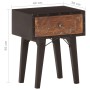 Mesita de noche de madera maciza reciclada 40x30x50 cm de , Mesitas de noche - Ref: Foro24-287856, Precio: 86,66 €, Descuento: %