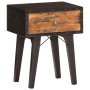 Mesita de noche de madera maciza reciclada 40x30x50 cm de , Mesitas de noche - Ref: Foro24-287856, Precio: 86,66 €, Descuento: %