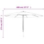 Sombrilla de jardín con poste de madera terracota 400x273 cm de , Sombrillas - Ref: Foro24-363180, Precio: 119,90 €, Descuent...