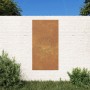 Adorno de pared de jardín acero corten diseño sol 105x55 cm de , Carteles, copias y arte visual - Ref: Foro24-824490, Precio:...