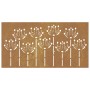 Adorno de pared de jardín acero corten diseño flores 105x55 cm de , Carteles, copias y arte visual - Ref: Foro24-824499, Prec...