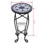 Mesa auxiliar para plantas mosaico negro y blanco de , Soportes para macetas - Ref: Foro24-41129, Precio: 36,95 €, Descuento: %