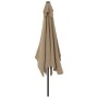 Sombrilla de jardín con palo de metal taupe 300x200 cm de , Sombrillas - Ref: Foro24-44502, Precio: 66,45 €, Descuento: %