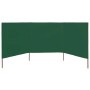 Paravientos de playa de 3 paneles tela verde 400x80 cm de , Sombrillas - Ref: Foro24-47141, Precio: 39,23 €, Descuento: %