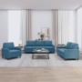 Juego de sofás con cojines 3 piezas terciopelo azul | Foro24.es | Tu tienda online para hogar, jardín y más Foro24.es
