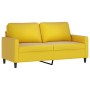 Juego de sofás con cojines 2 piezas terciopelo amarillo de , Sofás - Ref: Foro24-3201502, Precio: 449,24 €, Descuento: -5%%