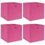 Cajas de almacenaje 4 uds tela rosa 32x32x32 cm de , Cestas para almacenaje - Ref: Foro24-288345, Precio: 25,18 €, Descuento: %