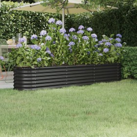 Jardinera acero con recubrimiento polvo antracita 224x40x36 cm de , Maceteros y jardineras - Ref: Foro24-318876, Precio: 52,6...