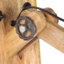 Lámpara de pared madera maciza de mango y hierro plateada E27 de , Apliques de pared - Ref: Foro24-320597, Precio: 32,39 €, D...