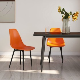 Sillas de comedor 2 unidades PP naranja de , Sillas de comedor - Ref: Foro24-338060, Precio: 103,70 €, Descuento: %