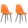 Sillas de comedor 2 unidades PP naranja de , Sillas de comedor - Ref: Foro24-338060, Precio: 103,70 €, Descuento: %