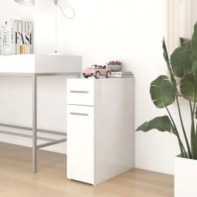 Armario de boticario madera contrachapada blanco 20x45,5x60 cm de , Taquillas y armarios de almacenamiento - Ref: Foro24-8042...