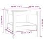 Mesa de centro de madera maciza de pino 45x45x40 cm de , Mesas de centro - Ref: Foro24-814264, Precio: 57,10 €, Descuento: -5%%