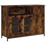 Aparador madera de ingeniería roble ahumado 100x35x75 cm de , Aparadores - Ref: Foro24-835511, Precio: 75,64 €, Descuento: %
