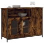 Aparador madera de ingeniería roble ahumado 100x35x75 cm de , Aparadores - Ref: Foro24-835511, Precio: 75,64 €, Descuento: %