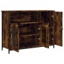Aparador madera de ingeniería roble ahumado 100x35x75 cm de , Aparadores - Ref: Foro24-835511, Precio: 75,64 €, Descuento: %