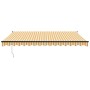 Toldo retráctil aluminio y tela amarillo y blanco 4x3 m | Foro24.es | Tu tienda online para hogar, jardín y más Foro24.es