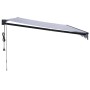 Toldo retráctil automático azul y blanco 5x3 m de , Toldos - Ref: Foro24-3154500, Precio: 432,24 €, Descuento: %