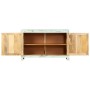 Aparador madera maciza de mango azul claro 110x35x70 cm de , Aparadores - Ref: Foro24-247763, Precio: 349,12 €, Descuento: %