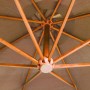 Sombrilla jardín colgante con palo madera abeto taupe 3,5x2,9 m de , Sombrillas - Ref: Foro24-313769, Precio: 173,08 €, Descu...
