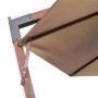 Sombrilla jardín colgante con palo madera abeto taupe 3,5x2,9 m de , Sombrillas - Ref: Foro24-313769, Precio: 173,08 €, Descu...