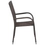 Juego de comedor para jardín 7 piezas marrón y negro de , Conjuntos de jardín - Ref: Foro24-3099387, Precio: 480,75 €, Descue...