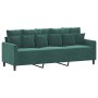 Juego de sofás con cojines 4 piezas terciopelo verde oscuro de , Sofás - Ref: Foro24-3201692, Precio: 646,84 €, Descuento: %