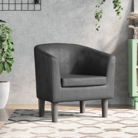 Comprar Sillón cuero sintético gris