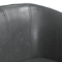 Sillón con taburete cuero sintético gris de , Sillones - Ref: Foro24-356492, Precio: 183,13 €, Descuento: -5%%