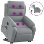 Sillón de masaje eléctrico reclinable elevable tela gris claro de , Sillones - Ref: Foro24-3205016, Precio: 328,56 €, Descuen...