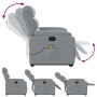 Sillón de masaje eléctrico reclinable elevable tela gris claro de , Sillones - Ref: Foro24-3205016, Precio: 328,56 €, Descuen...