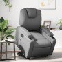 Sillón reclinable elevable cuero artificial gris de , Sillones - Ref: Foro24-3204433, Precio: 340,06 €, Descuento: -5%%