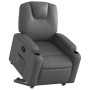 Sillón reclinable elevable cuero artificial gris de , Sillones - Ref: Foro24-3204433, Precio: 340,06 €, Descuento: -5%%
