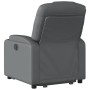 Sillón reclinable elevable cuero artificial gris de , Sillones - Ref: Foro24-3204433, Precio: 340,06 €, Descuento: -5%%