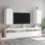 Muebles de TV de pared con luces LED 2 uds blanco 30,5x35x70 cm de , Muebles TV - Ref: Foro24-837233, Precio: 103,98 €, Descu...