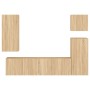 Muebles de TV de pared 5 pzas madera de ingeniería roble Sonoma de , Muebles TV - Ref: Foro24-3216448, Precio: 221,61 €, Desc...