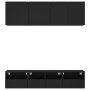 Muebles de TV de pared 5 piezas madera de ingeniería negro de , Muebles TV - Ref: Foro24-3216512, Precio: 165,06 €, Descuento: %
