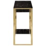 Mesa consola acero inoxidable dorado y vidrio templado | Foro24.es | Tu tienda online para hogar, jardín y más Foro24.es