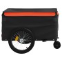 Remolque para bicicleta hierro negro y naranja 45 kg de , Remolques para bicicletas - Ref: Foro24-94110, Precio: 106,63 €, De...