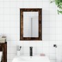 Armario con espejo baño madera roble ahumado 42x12x60 cm de , Tocadores de baño - Ref: Foro24-842433, Precio: 51,75 €, Descue...