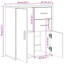 Aparador de madera de ingeniería gris Sonoma 60x31x70 cm de , Aparadores - Ref: Foro24-840483, Precio: 82,66 €, Descuento: %
