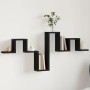 Estantería de pared madera de ingeniería negro 104,5x10x43 cm de , Estantes y estanterías - Ref: Foro24-840724, Precio: 24,53...