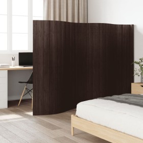 Biombo divisor de bambú marrón oscuro 165x400 cm de , Divisores de ambientes - Ref: Foro24-377002, Precio: 88,35 €, Descuento: %
