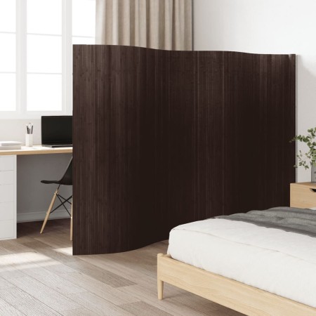 Biombo divisor de bambú marrón oscuro 165x400 cm de , Divisores de ambientes - Ref: Foro24-377002, Precio: 88,35 €, Descuento: %