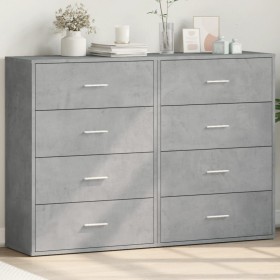 Aparadores 2 uds madera de ingeniería gris hormigón 60x31x84 cm de , Aparadores - Ref: Foro24-3276584, Precio: 176,13 €, Desc...