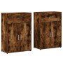 Aparadores 2 uds madera de ingeniería roble ahumado 60x30x84 cm de , Aparadores - Ref: Foro24-3276599, Precio: 133,51 €, Desc...